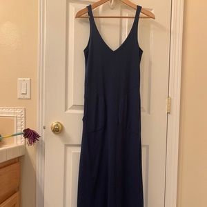 Organic maxi slit dress